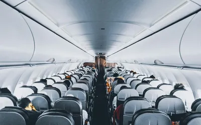 Aircraft cabin representing onward route planning for China 240-hour visa-free transit