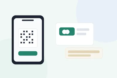 Clean mobile wallet, card, and cash backup concept image for WeChat Pay setup