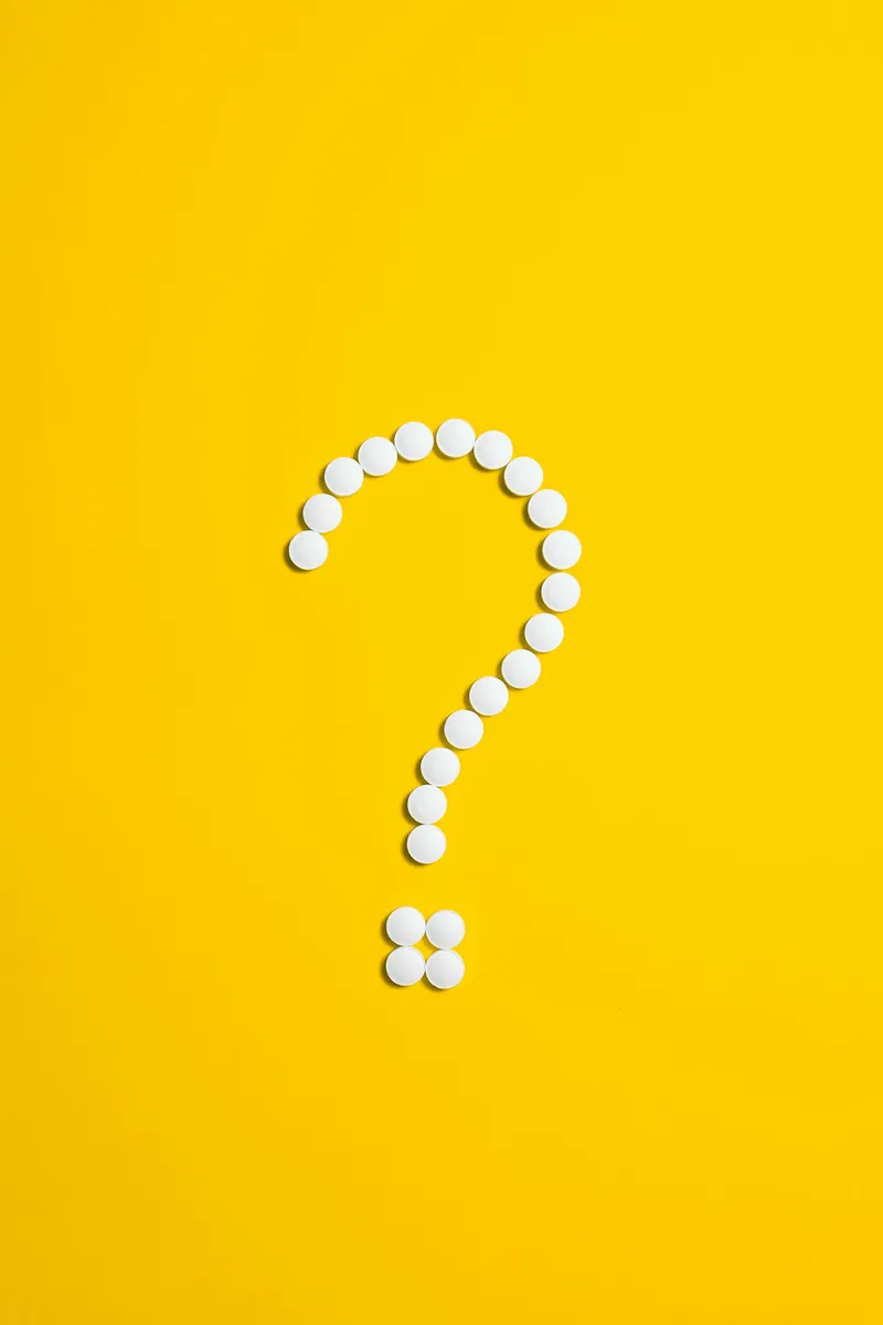 Medication question mark reminder for travelers carrying prescriptions through China customs